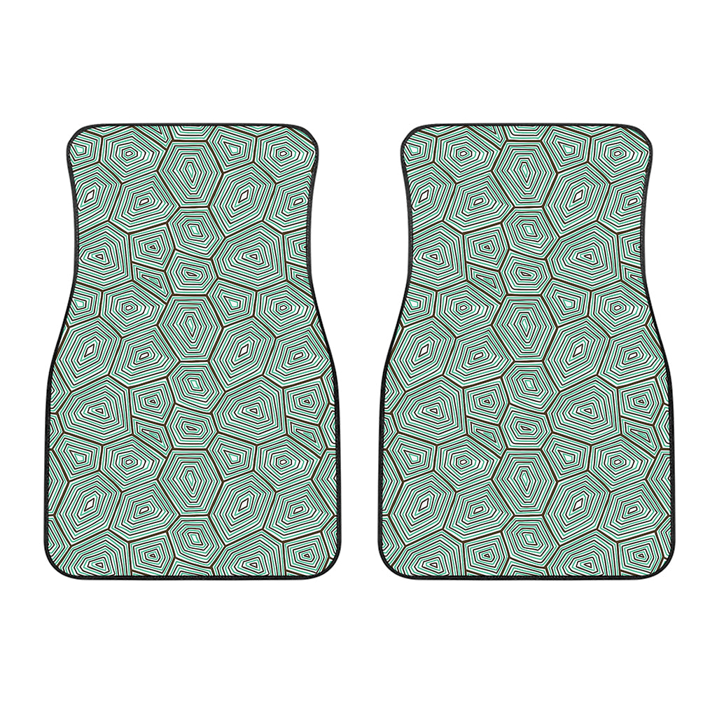 Turtle Shell Pattern Print Front Car Floor Mats