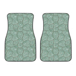 Turtle Shell Pattern Print Front Car Floor Mats