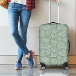 Turtle Shell Pattern Print Luggage Cover