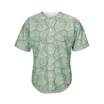 Turtle Shell Pattern Print Men's Baseball Jersey