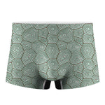 Turtle Shell Pattern Print Men's Boxer Briefs