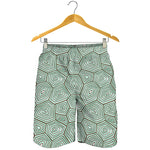 Turtle Shell Pattern Print Men's Shorts