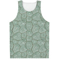 Turtle Shell Pattern Print Men's Tank Top
