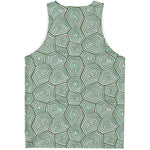 Turtle Shell Pattern Print Men's Tank Top