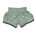 Turtle Shell Pattern Print Muay Thai Boxing Shorts