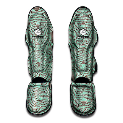 Turtle Shell Pattern Print Muay Thai Shin Guard