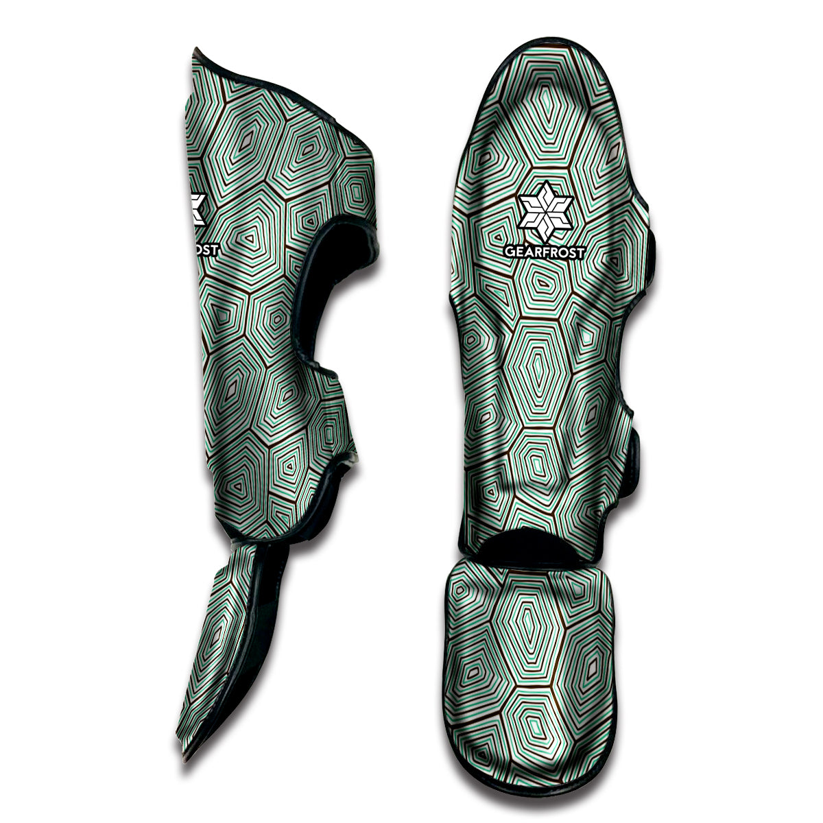 Turtle Shell Pattern Print Muay Thai Shin Guard
