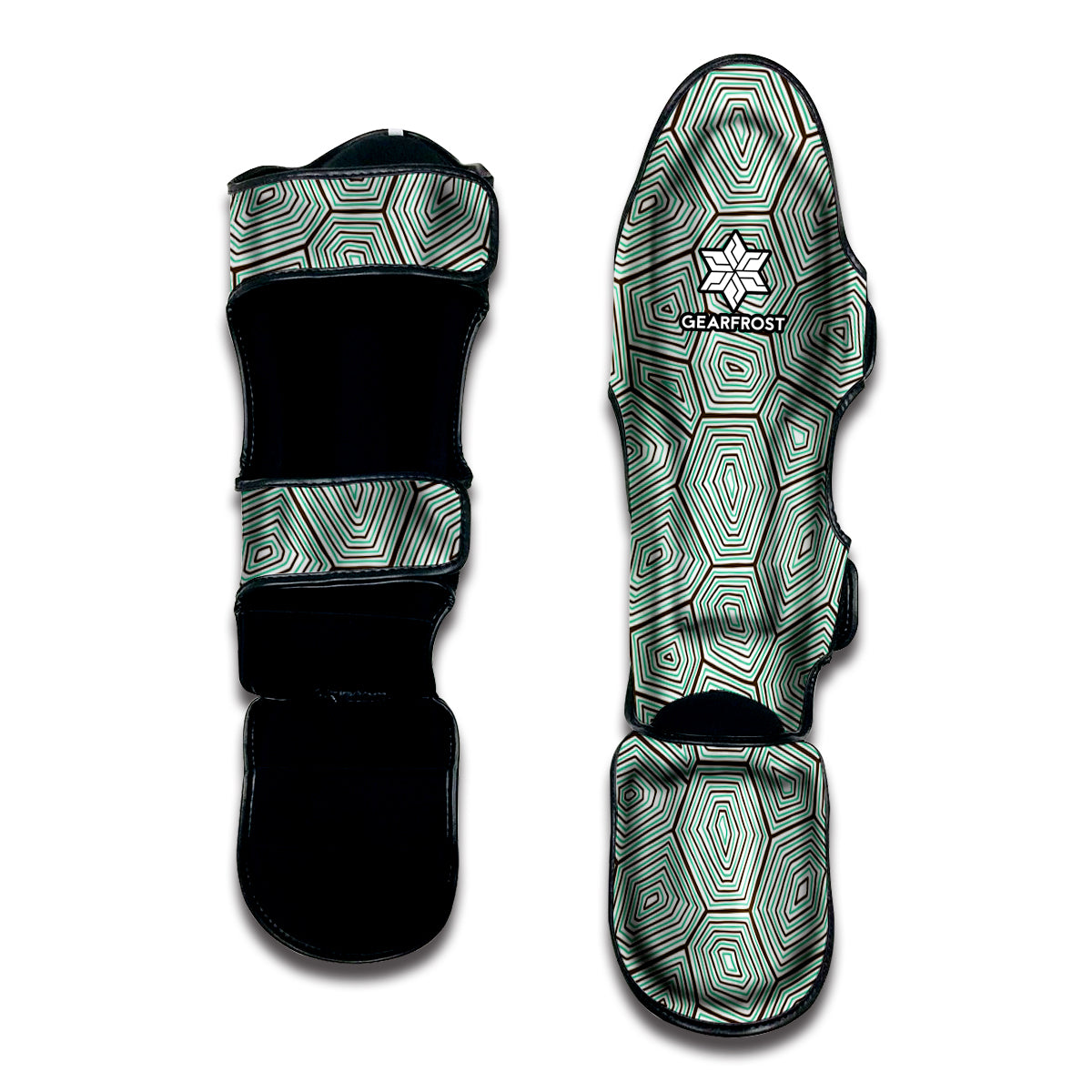 Turtle Shell Pattern Print Muay Thai Shin Guard