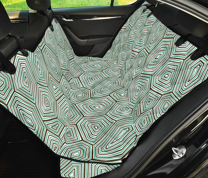 Turtle Shell Pattern Print Pet Car Back Seat Cover