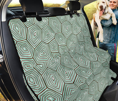 Turtle Shell Pattern Print Pet Car Back Seat Cover