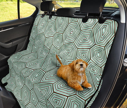 Turtle Shell Pattern Print Pet Car Back Seat Cover