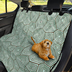 Turtle Shell Pattern Print Pet Car Back Seat Cover