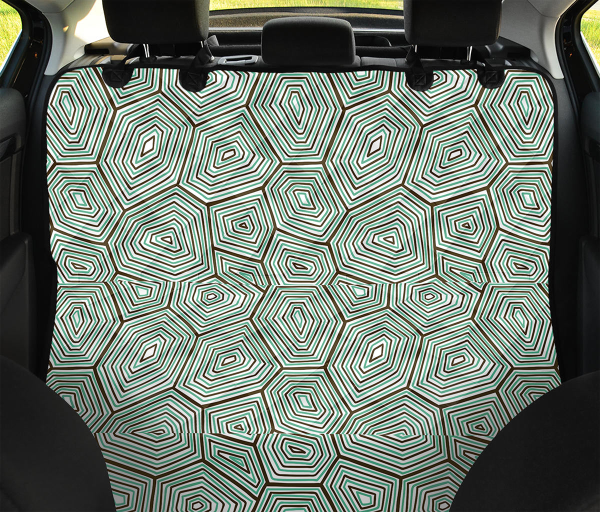 Turtle Shell Pattern Print Pet Car Back Seat Cover
