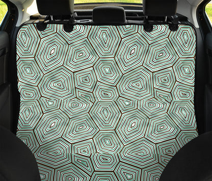 Turtle Shell Pattern Print Pet Car Back Seat Cover