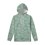 Turtle Shell Pattern Print Pullover Hoodie