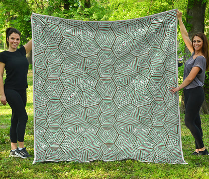 Turtle Shell Pattern Print Quilt