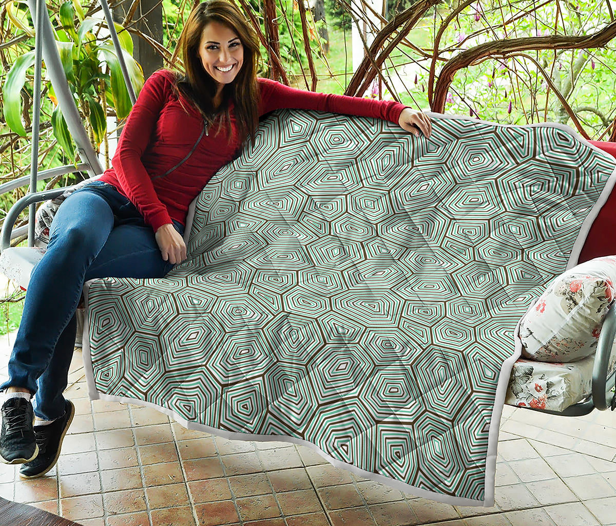 Turtle Shell Pattern Print Quilt