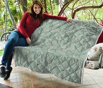 Turtle Shell Pattern Print Quilt