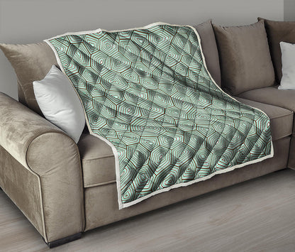 Turtle Shell Pattern Print Quilt