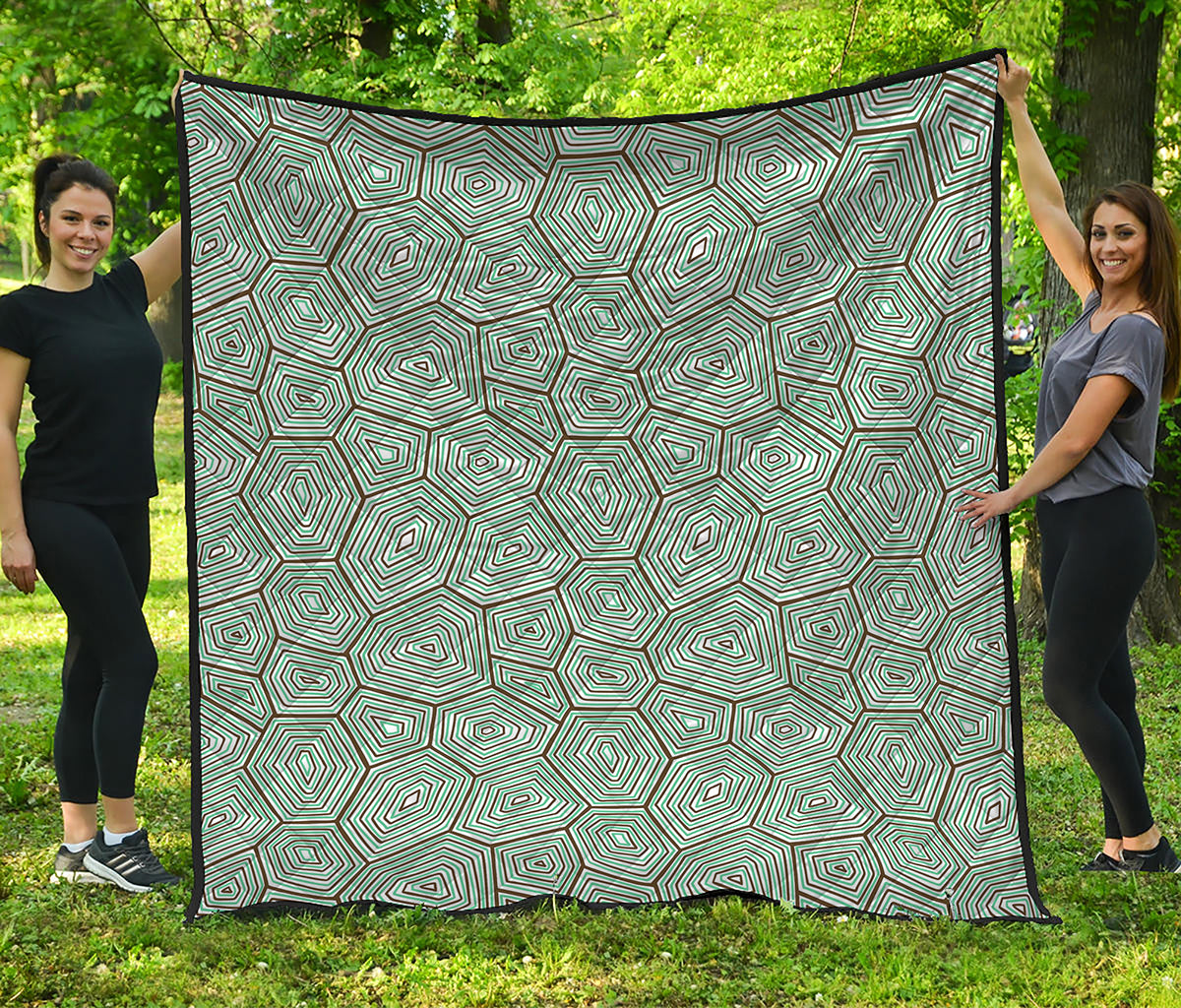 Turtle Shell Pattern Print Quilt