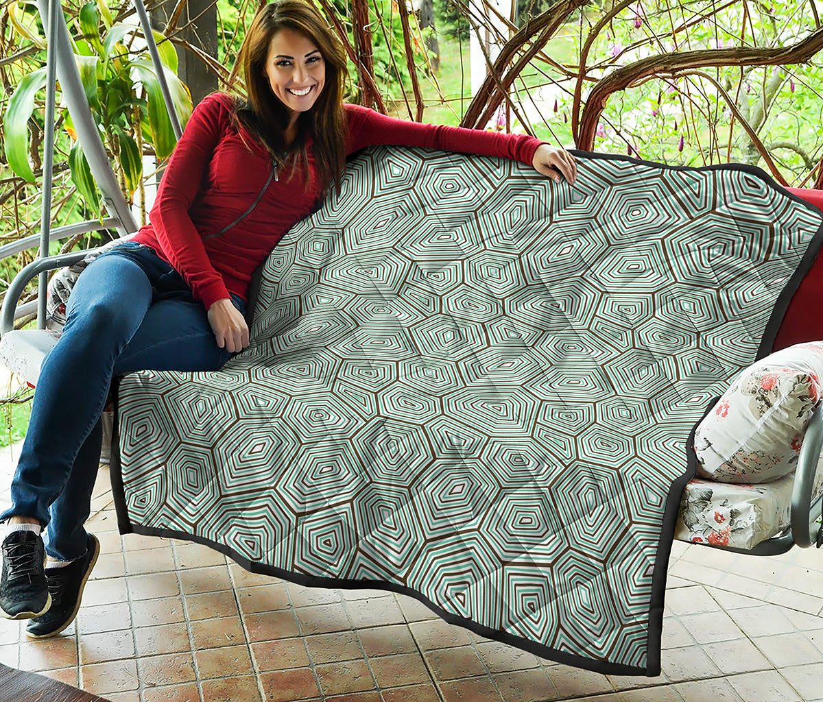Turtle Shell Pattern Print Quilt