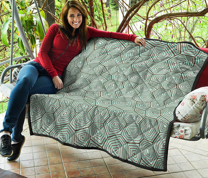 Turtle Shell Pattern Print Quilt