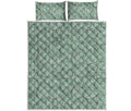 Turtle Shell Pattern Print Quilt Bed Set