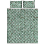 Turtle Shell Pattern Print Quilt Bed Set