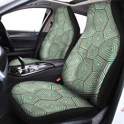 Turtle Shell Pattern Print Universal Fit Car Seat Covers