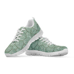 Turtle Shell Pattern Print White Sneakers
