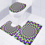 Twinkle Psychedelic Optical Illusion 3 Piece Bath Mat Set