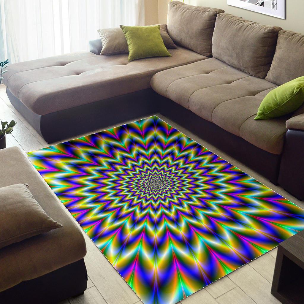 Twinkle Psychedelic Optical Illusion Area Rug GearFrost