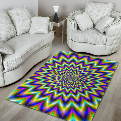 Twinkle Psychedelic Optical Illusion Area Rug GearFrost