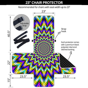 Twinkle Psychedelic Optical Illusion Armchair Protector