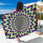 Twinkle Psychedelic Optical Illusion Beach Sarong Wrap