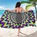 Twinkle Psychedelic Optical Illusion Beach Sarong Wrap