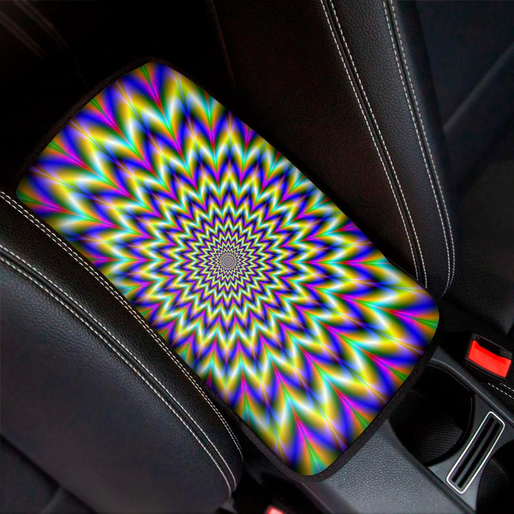 Twinkle Psychedelic Optical Illusion Car Center Console Cover