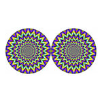 Twinkle Psychedelic Optical Illusion Car Coasters