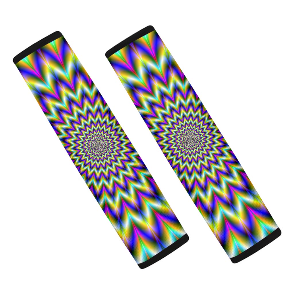 Twinkle Psychedelic Optical Illusion Car Seat Belt Covers