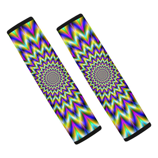 Twinkle Psychedelic Optical Illusion Car Seat Belt Covers