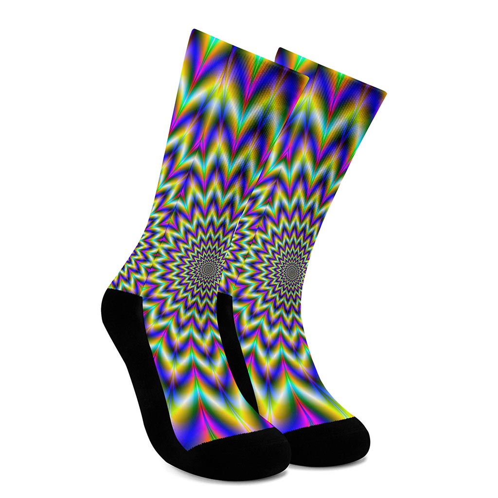 Twinkle Psychedelic Optical Illusion Crew Socks