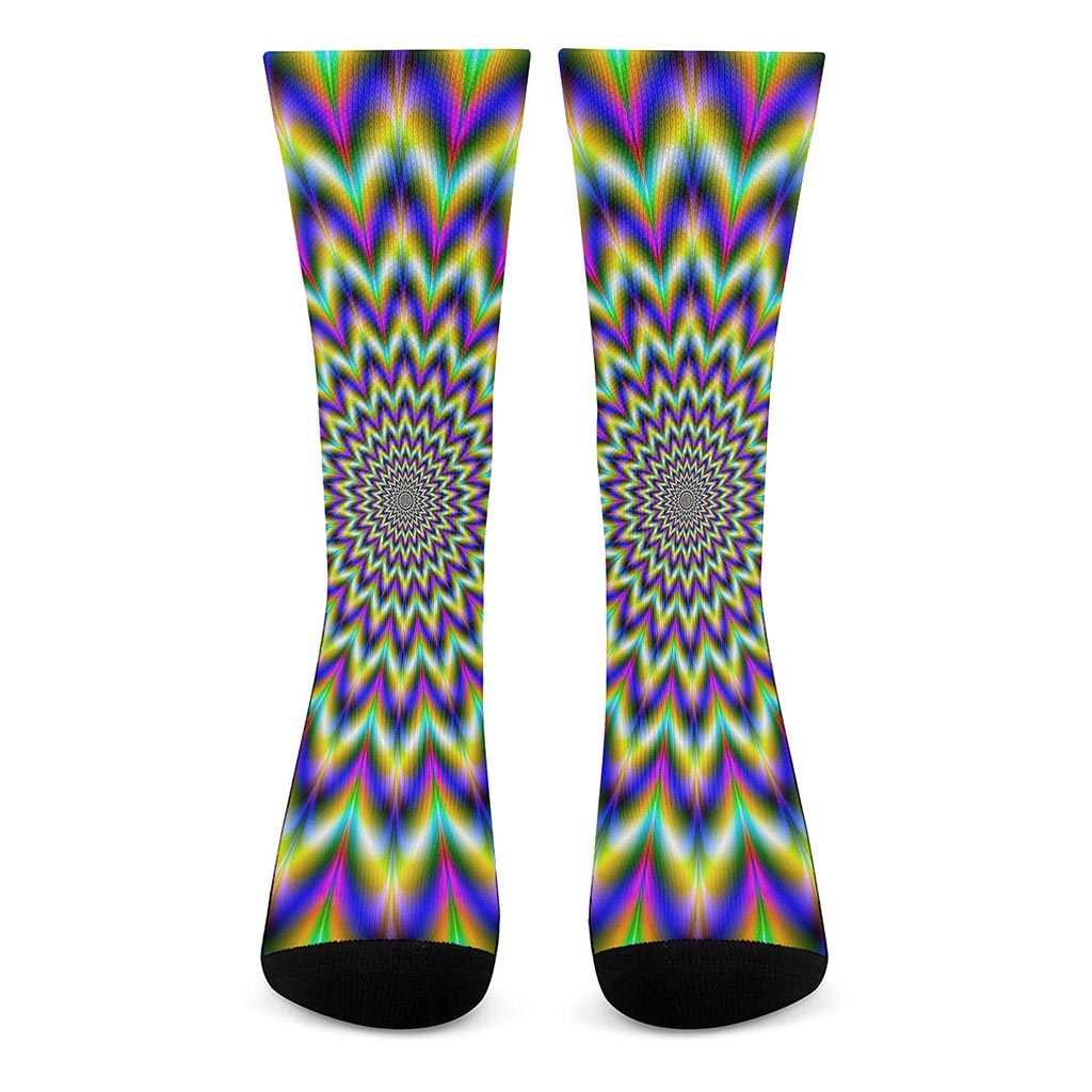 Twinkle Psychedelic Optical Illusion Crew Socks