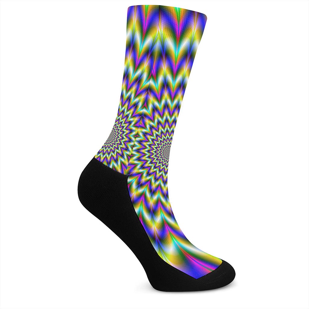 Twinkle Psychedelic Optical Illusion Crew Socks