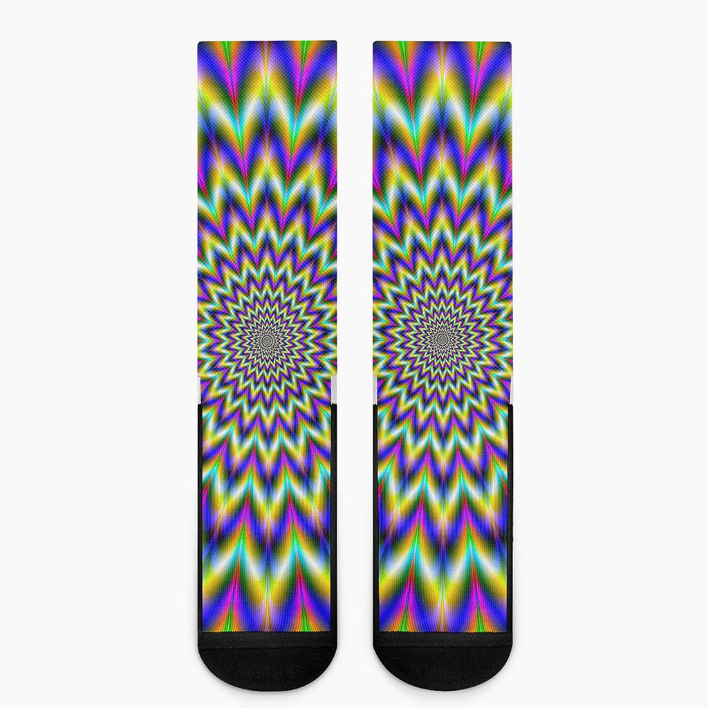 Twinkle Psychedelic Optical Illusion Crew Socks