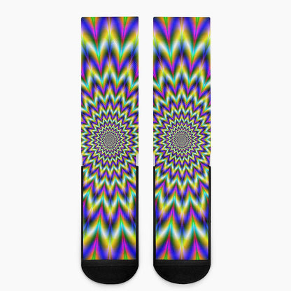 Twinkle Psychedelic Optical Illusion Crew Socks