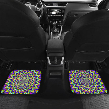 Twinkle Psychedelic Optical Illusion Front and Back Car Floor Mats