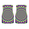 Twinkle Psychedelic Optical Illusion Front Car Floor Mats