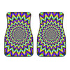 Twinkle Psychedelic Optical Illusion Front Car Floor Mats