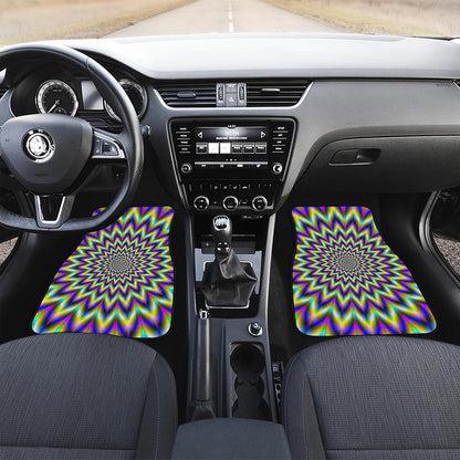 Twinkle Psychedelic Optical Illusion Front Car Floor Mats