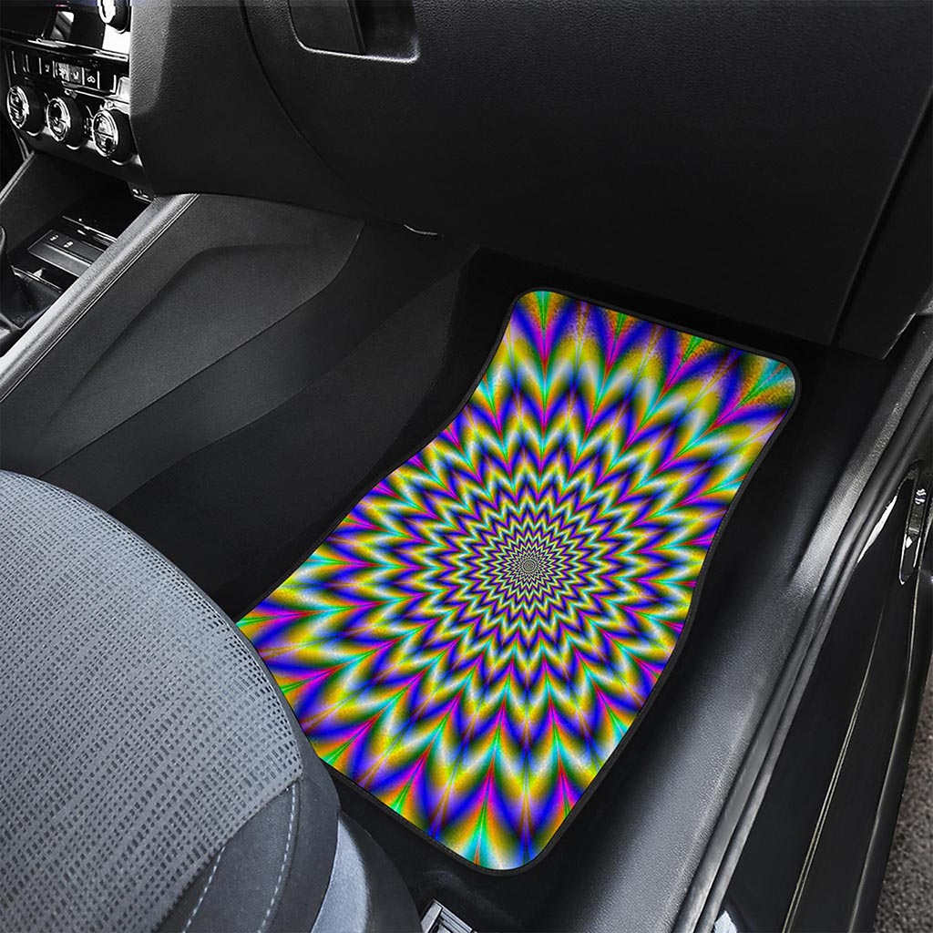 Twinkle Psychedelic Optical Illusion Front Car Floor Mats